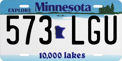 MN license plate 573LGU