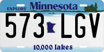 MN license plate 573LGV