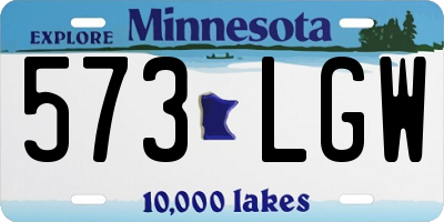 MN license plate 573LGW