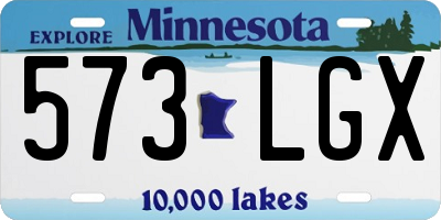 MN license plate 573LGX