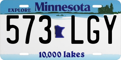 MN license plate 573LGY