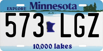 MN license plate 573LGZ