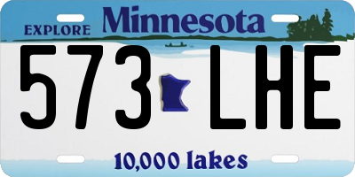 MN license plate 573LHE
