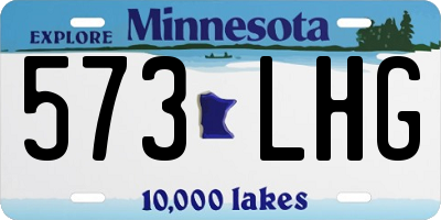 MN license plate 573LHG