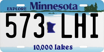 MN license plate 573LHI