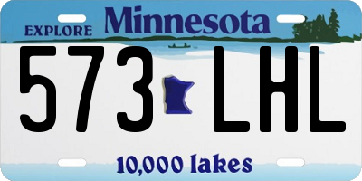 MN license plate 573LHL