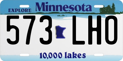MN license plate 573LHO