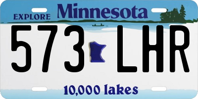 MN license plate 573LHR