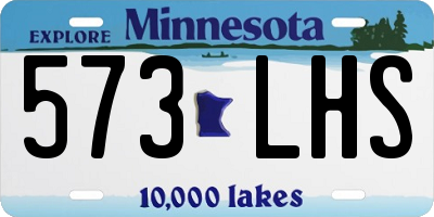 MN license plate 573LHS