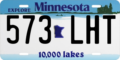 MN license plate 573LHT