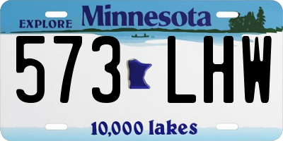 MN license plate 573LHW