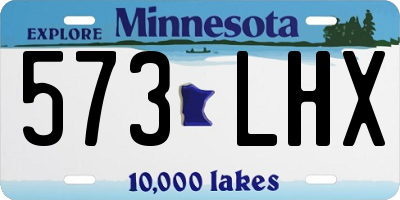 MN license plate 573LHX