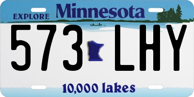 MN license plate 573LHY