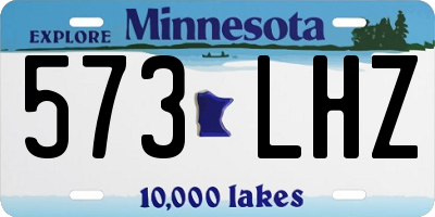 MN license plate 573LHZ