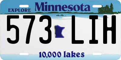 MN license plate 573LIH