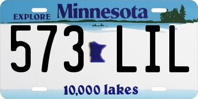 MN license plate 573LIL