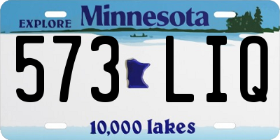 MN license plate 573LIQ
