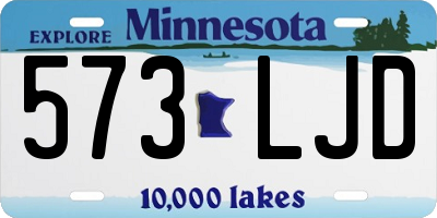 MN license plate 573LJD
