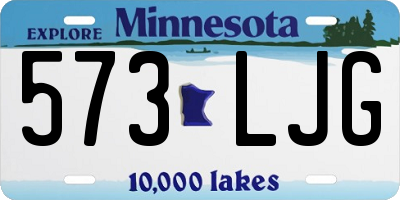 MN license plate 573LJG