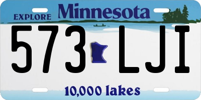 MN license plate 573LJI