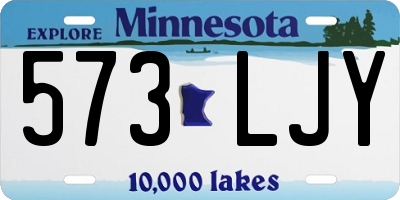 MN license plate 573LJY