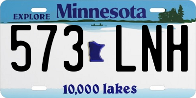 MN license plate 573LNH