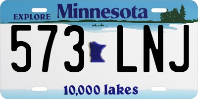 MN license plate 573LNJ