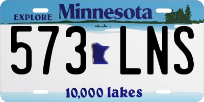 MN license plate 573LNS