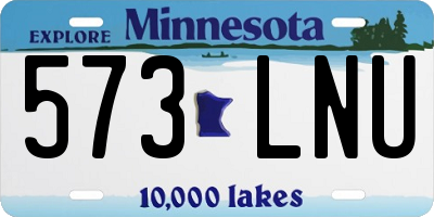 MN license plate 573LNU