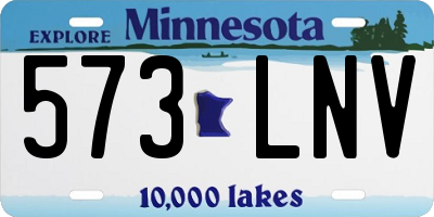 MN license plate 573LNV