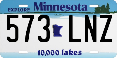 MN license plate 573LNZ