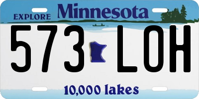 MN license plate 573LOH