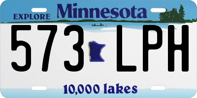 MN license plate 573LPH
