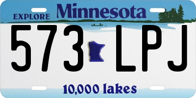MN license plate 573LPJ