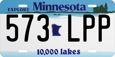 MN license plate 573LPP