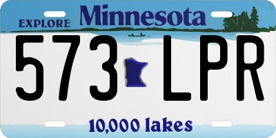 MN license plate 573LPR