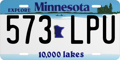 MN license plate 573LPU