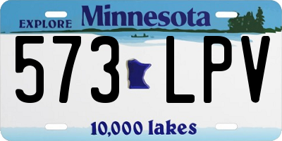 MN license plate 573LPV