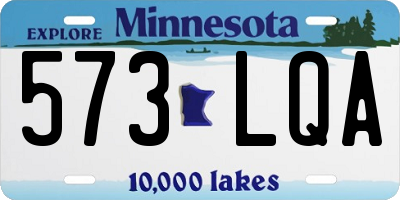 MN license plate 573LQA