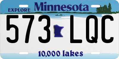 MN license plate 573LQC