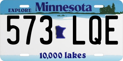 MN license plate 573LQE