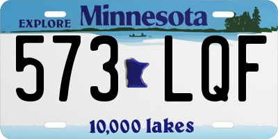 MN license plate 573LQF