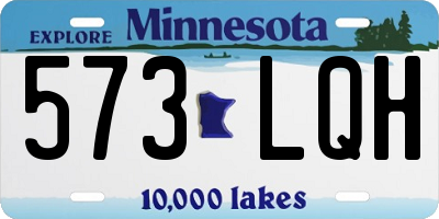 MN license plate 573LQH