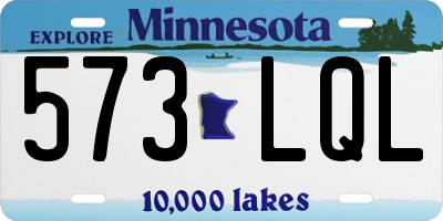 MN license plate 573LQL