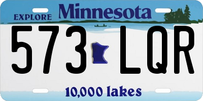 MN license plate 573LQR