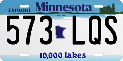 MN license plate 573LQS