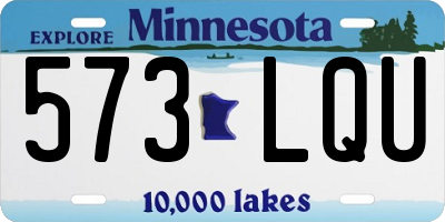 MN license plate 573LQU