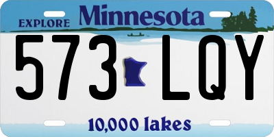 MN license plate 573LQY