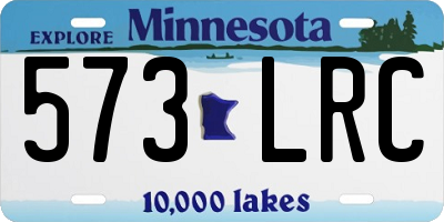 MN license plate 573LRC