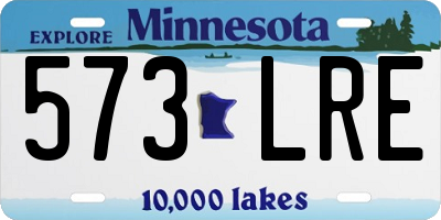 MN license plate 573LRE